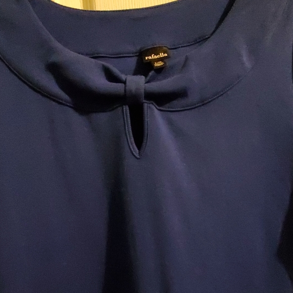 Rafaella Royal Blue Blouse with Bow Detail - Picture 8 of 8